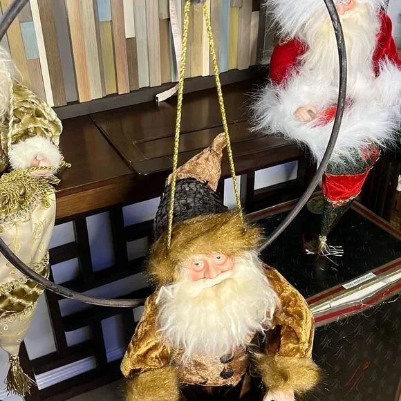 Mark Roberts Stocking Santa and figure vintage fine detail